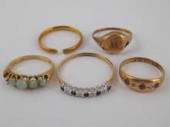 A mixed lot comprising an 18 c