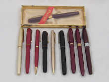 A mixed lot comprising nine