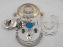A mixed lot comprising silver and