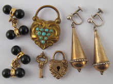 A mixed lot comprising two gilt