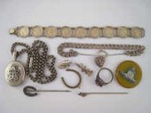 A mixed lot including a white