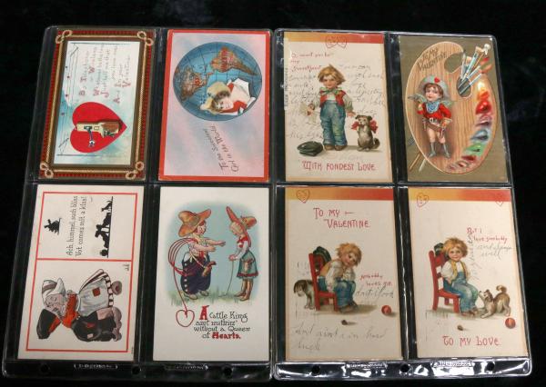 A MIXED LOT OF 219 ANTIQUE POST