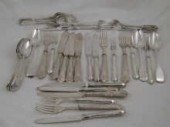 A mixed lot of silver flatware
