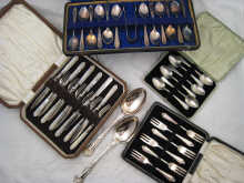 A mixed lot of silver plate