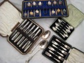 A mixed lot of silver plate co