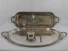 A mixed lot of silver plate