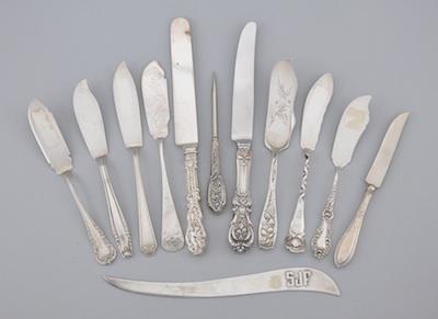 A Mixed Lot of Silver Knives