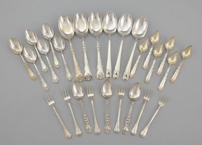 A Mixed Lot of Silver Utensils
