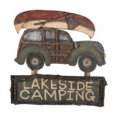 A Mixed Media 'Lakeside Campin