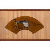 A Mixed Metal Fan-Shaped Panel