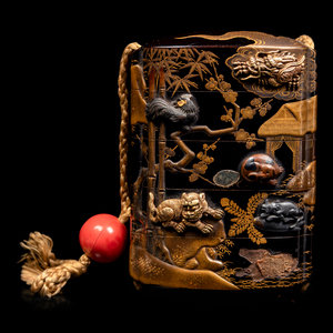 A Mixed-Metal Inlaid Gold and Black