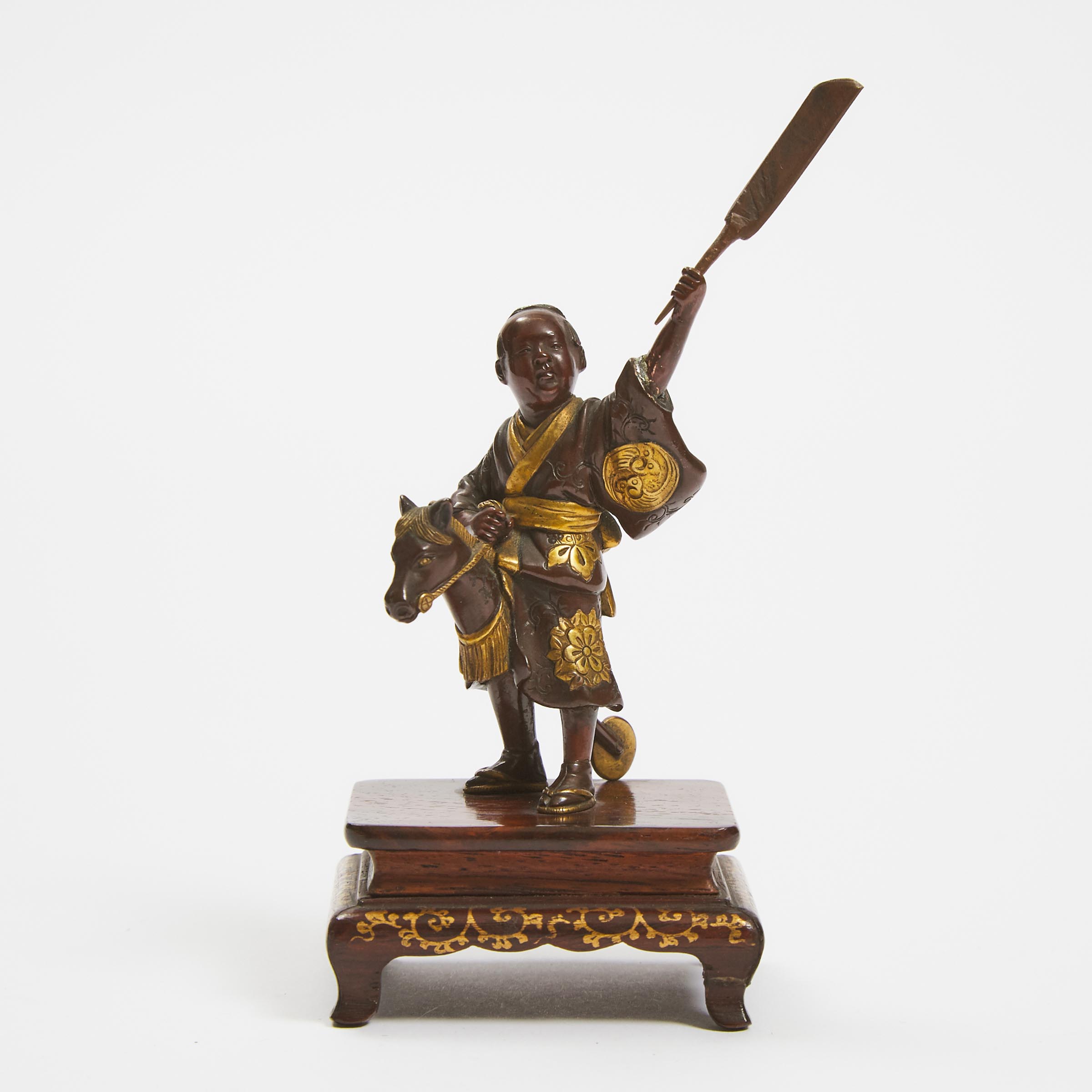 A Miyao Bronze Figure of a Boy