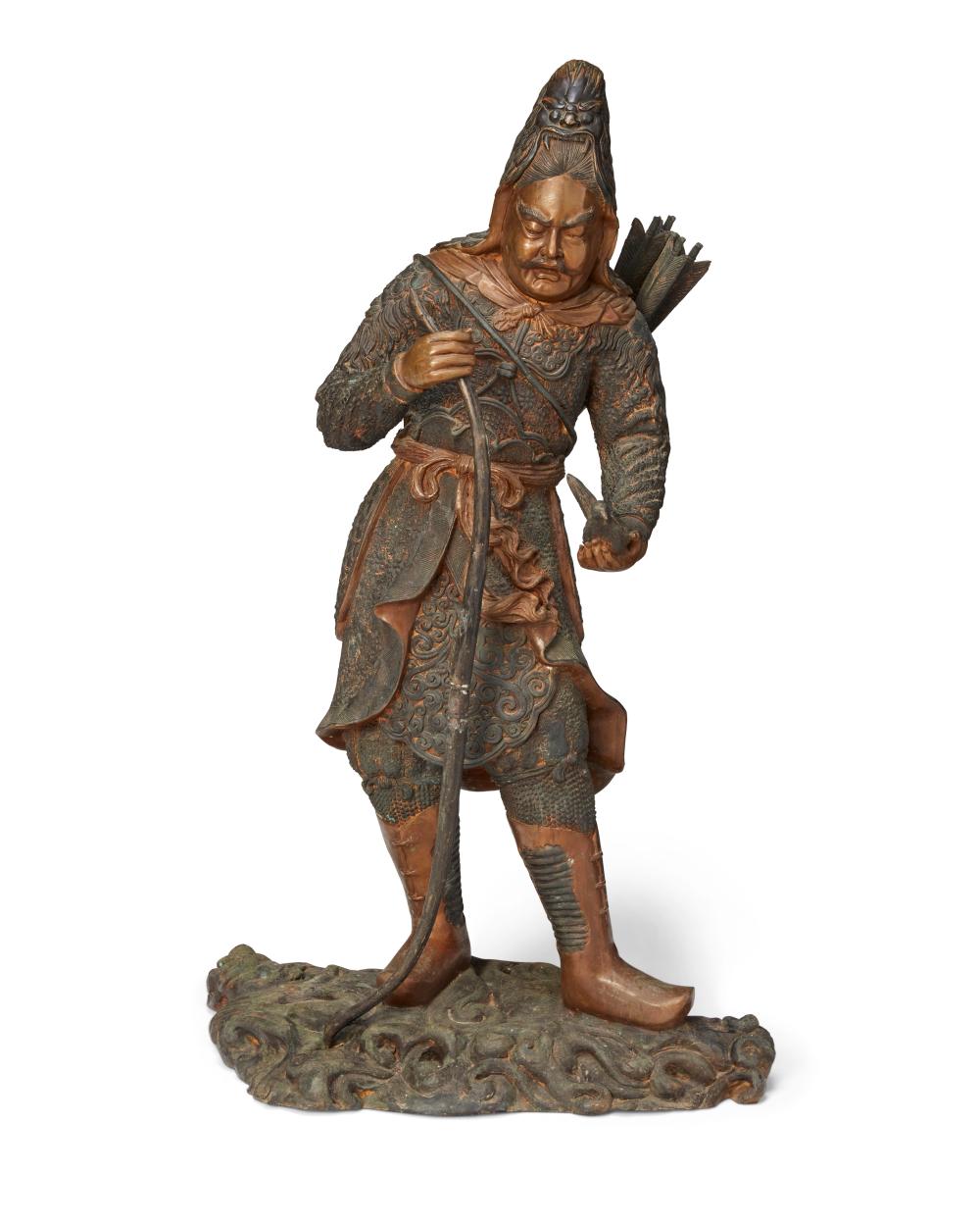 A MIYAO-STYLE BRONZE SAMURAI