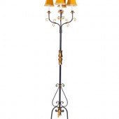 A Mizner Style Wrought-Iron Fo