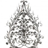 A Mizner Wrought Iron Floral a