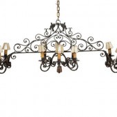 A Mizner Wrought Iron Twelve-L