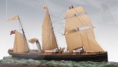 A Model Sailing Boat and Steam