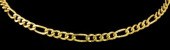 A modern 18ct gold 450mm chain