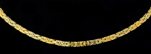 A modern 18ct gold 500mm yellow and