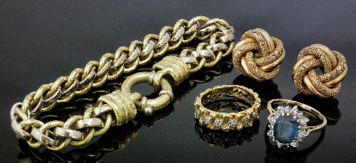 A modern 18ct white and yellow gold