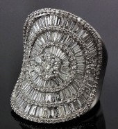 A modern 18ct white gold mount