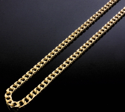 A modern 9ct gold 600m chain link
