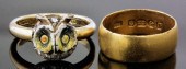 A modern 9ct gold enamel and d