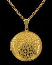 A modern 9ct gold rope twist p