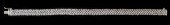 A modern 9ct white gold flat b