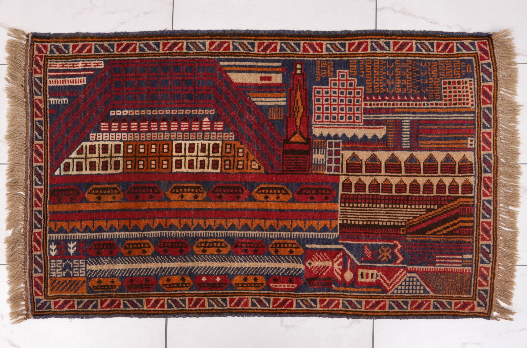 A MODERN AFGHAN BALOUCH PICTORIAL