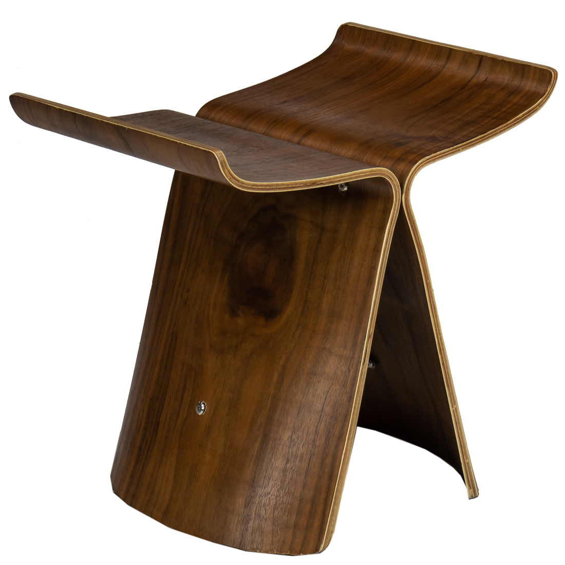 A MODERN BENTWOOD BUTTERFLY STOOL
