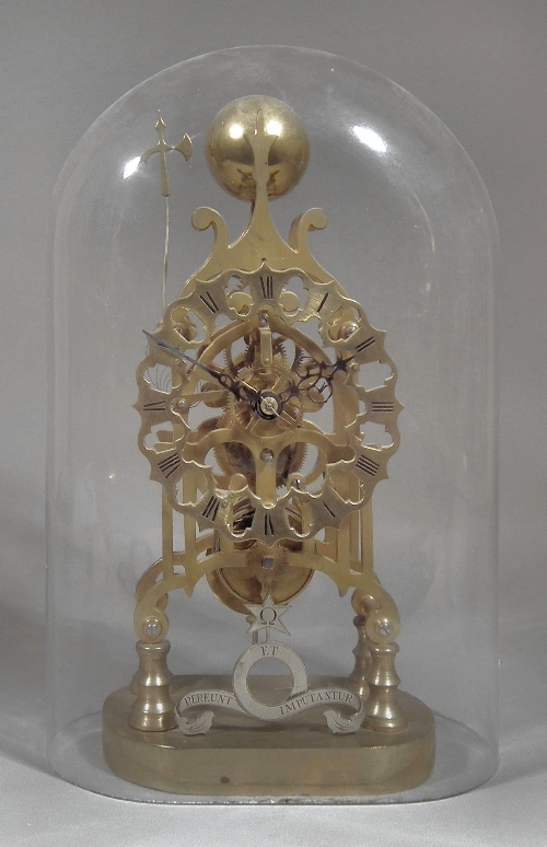 A modern brass framed skeleton