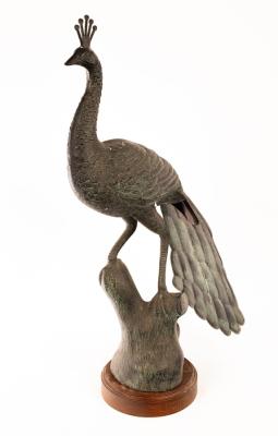 A modern bronze finish figure of