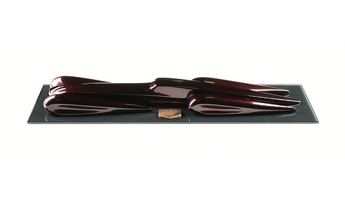 A MODERN BURGUNDY HIGH GLOSS