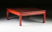 A MODERN CHINOISERIE RED VARNI