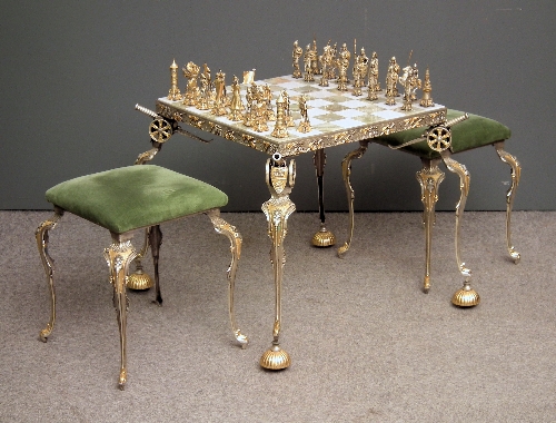 A modern Continental gilt metal