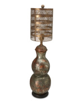 A MODERN COPPER TABLE LAMP<br>