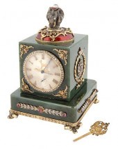 A MODERN FABERGE STYLE NEPHRIT