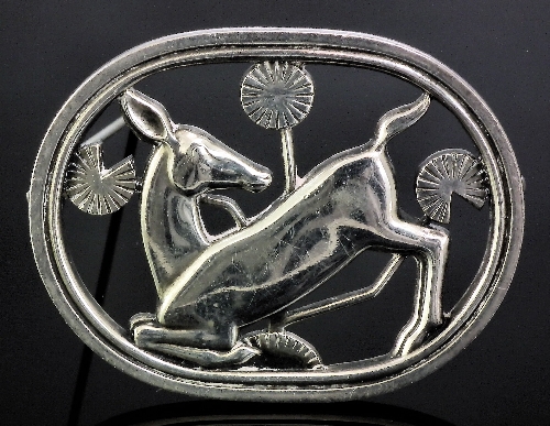 A modern Georg Jensen silvery metal