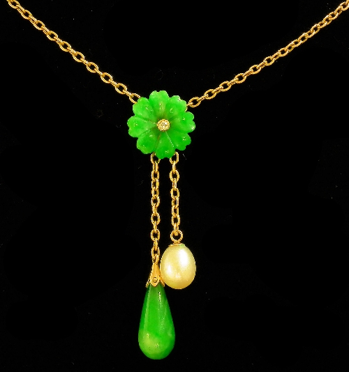 A modern gold coloured metal