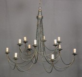 A modern green painted metal t