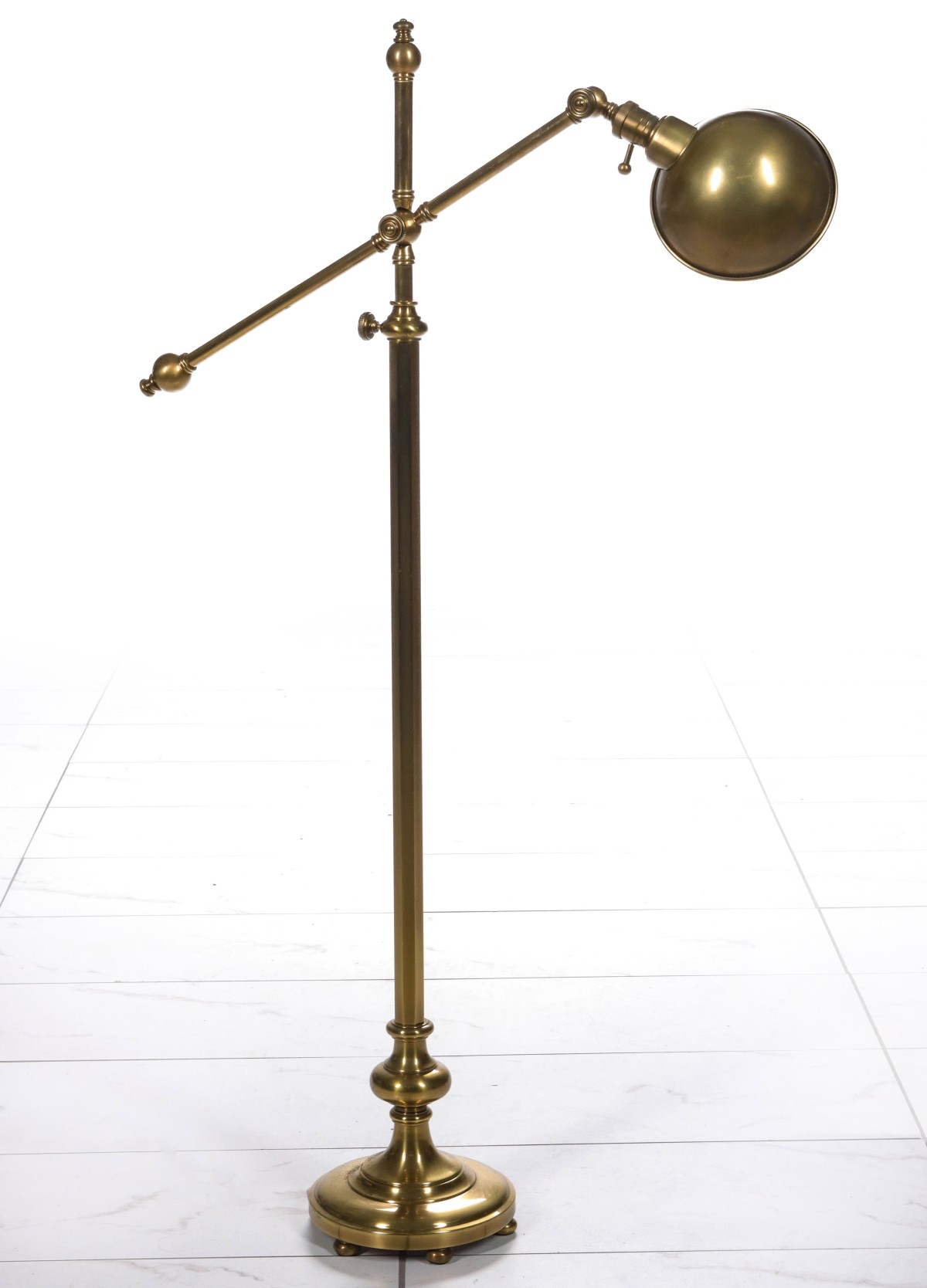 A MODERN HEAVY BRASS ADJUSTABLE