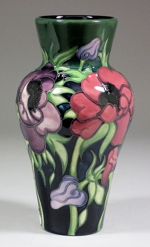 A modern Moorcroft pottery baluster