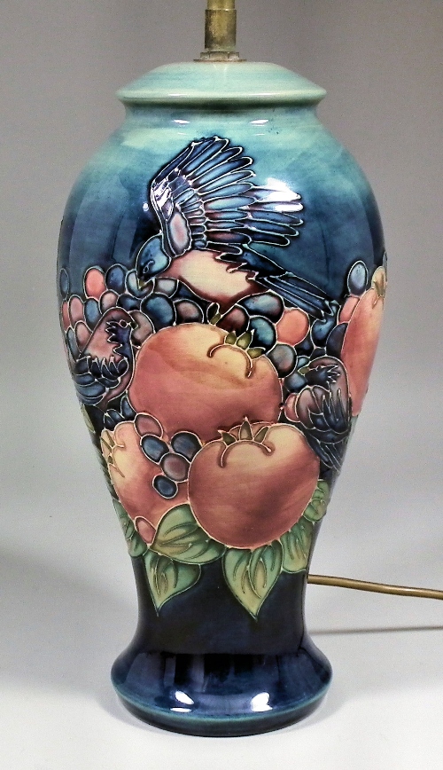 A modern Moorcroft pottery electric