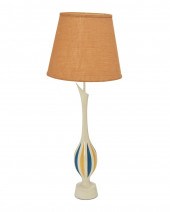 A MODERN POLYCHROMED WOOD TABL