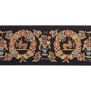A Modern Silkwork Embroidered Panel