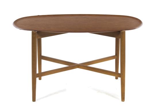A Modern Teak Tray Table the