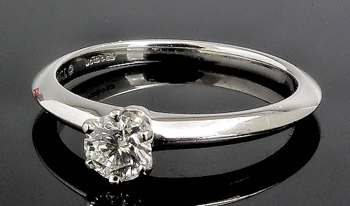 A modern Tiffany platinum mounted