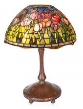 A MODERN TIFFANY STYLE 'PEONY'