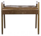 A MODERN TUFTED STOOL A Modern